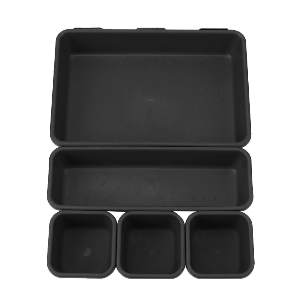 Closet Cover Kitchen Bathroom Storage Trays Storage Drawer Storage Box Sundries Jewelry Holder 8pc/set Make Up Organizer Box