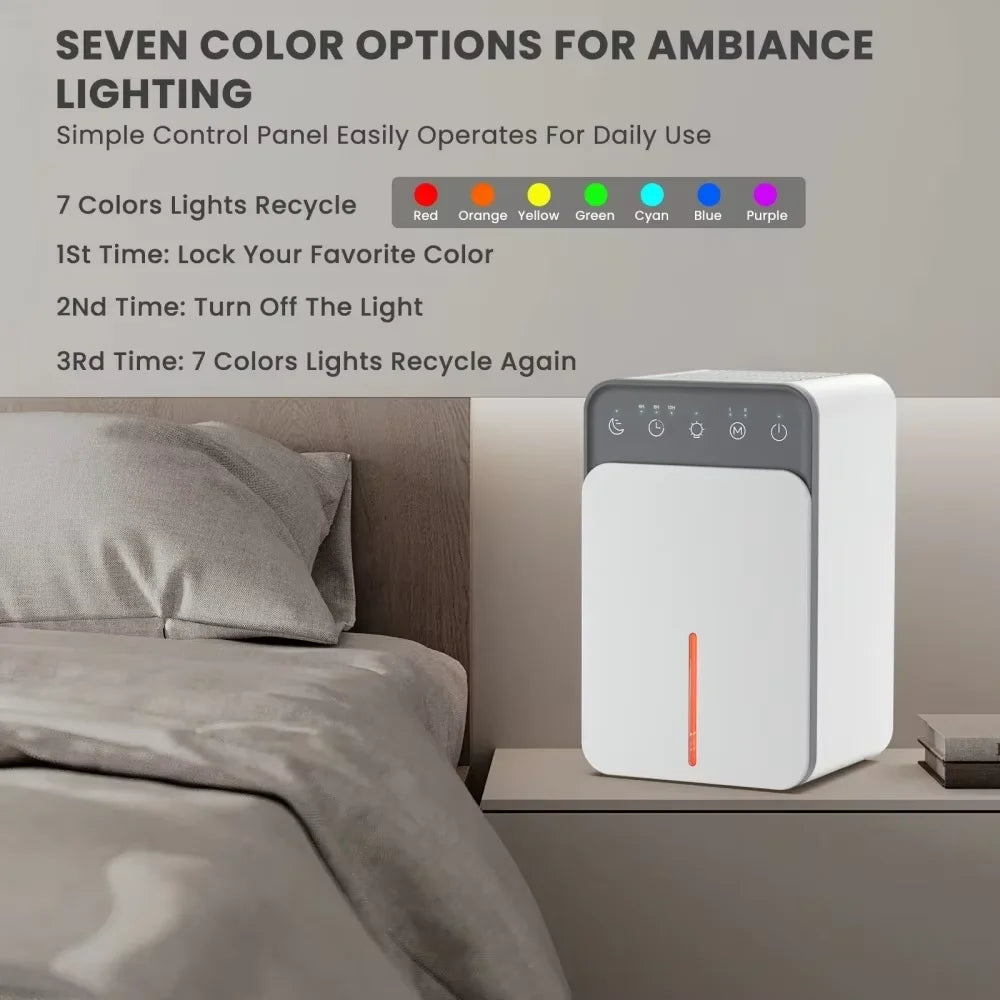 Intelligent Portable Dehumidifier with Deodorizing & Mold Prevention