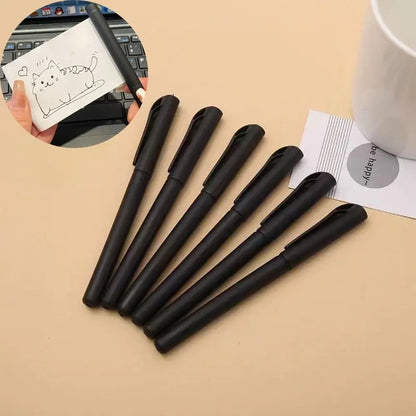 Bolígrafo Gel Negro Retráctil – Papel en Blanco Scroll