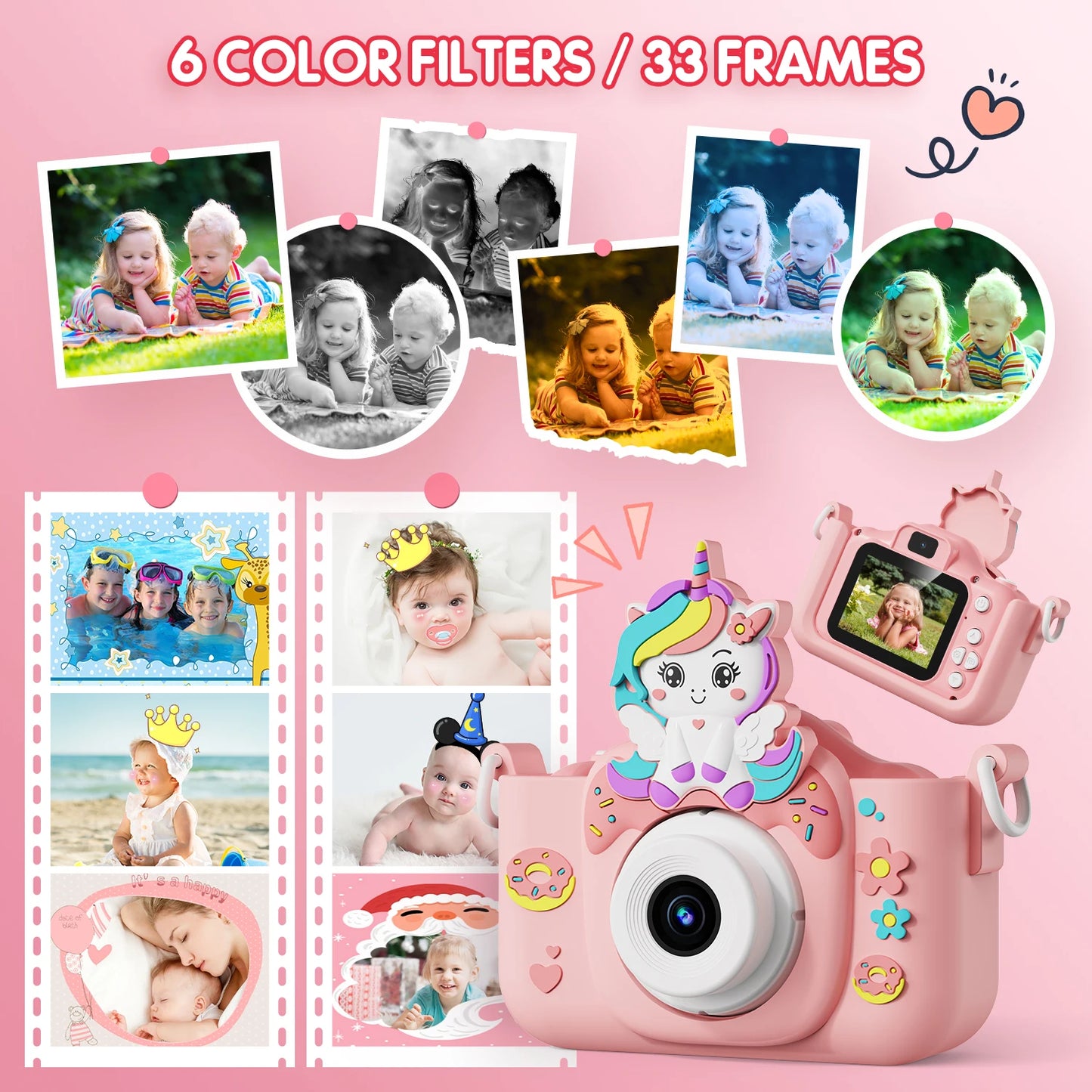 Kids Camera Toys 32GB Card Educational