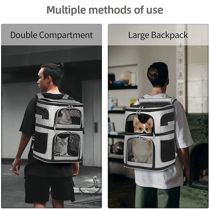 Double-Compartment Pet Carrier