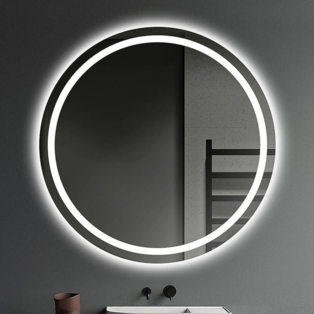 LED HD Smart Bathroom Mirror with Lights Circle