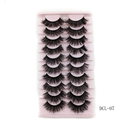 New 10 Pairs 3D Mink Eyelashes
