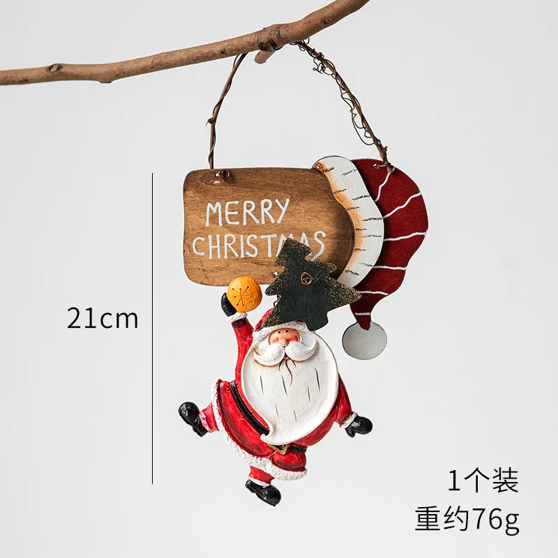 Christmas Resin Tree Decorations Santa