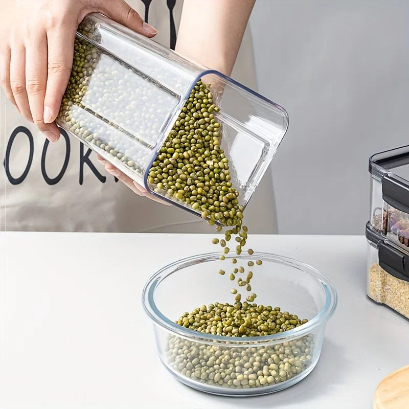 Food storage containers with airtight lids, freezer safe, BPA free plastic meal prep containers and kitchen sets.