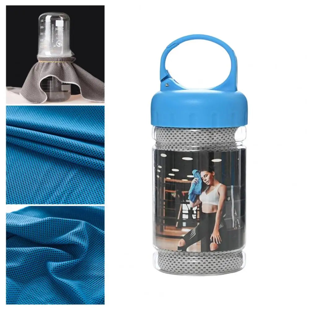 Fitness Towel Bottled Quick-dry Anti-fade Polyester Cooling Microfiber Breathable Gym Towel For Women Sports Gift