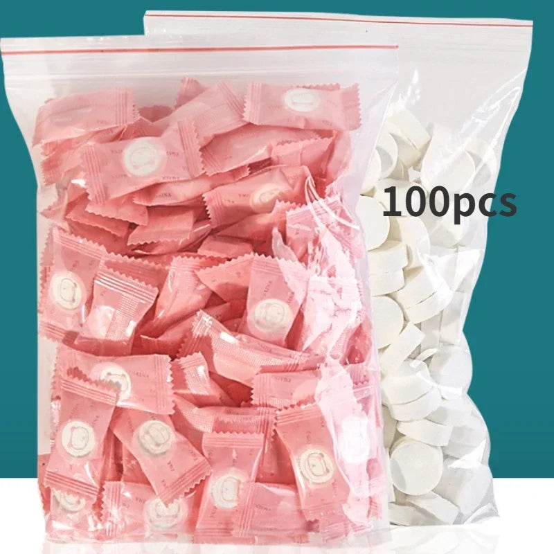 100PCS Mini Compressed Towel