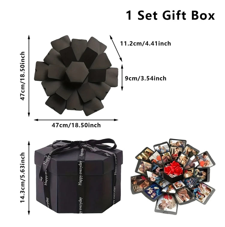 1Set Explosion Photo Album Gift Box