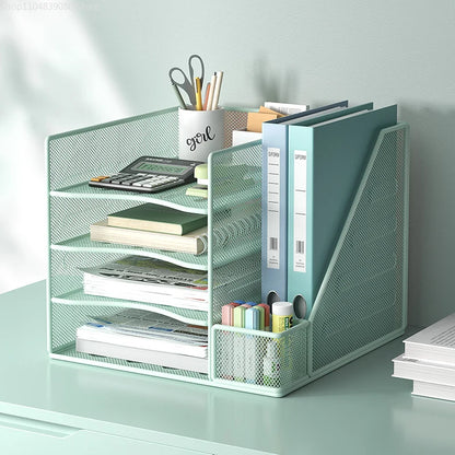 Office desktop file rack metal bookstand