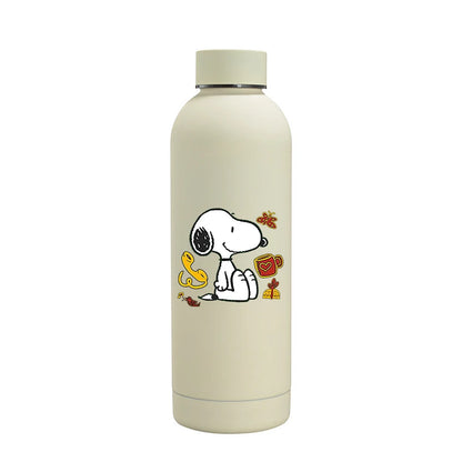 Snoopys Fashion Thermos Bottle Stainless Steel Vacuum Cup Travel Camping Keep Hot Cold Drink Insulated Mug Women Birthday Gifts