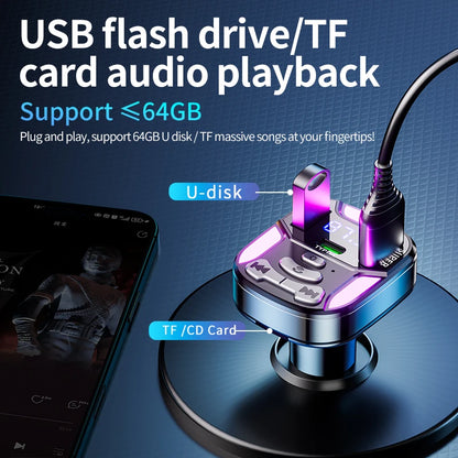 Transmisor MP3 para Coche con Bluetooth y Enchufe USB