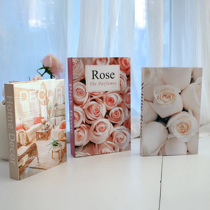 3-pack Luxurious Decoration Can Be Opened Book Box Bookshelf Decor Desk Decoration Living Room Photography Base Props Book Decor