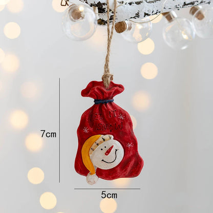 Christmas Resin Tree Decorations Santa