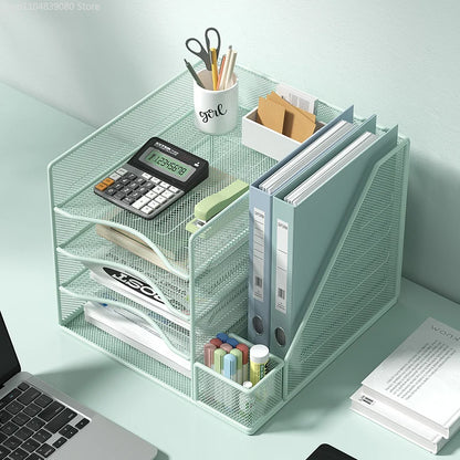 Office desktop file rack metal bookstand
