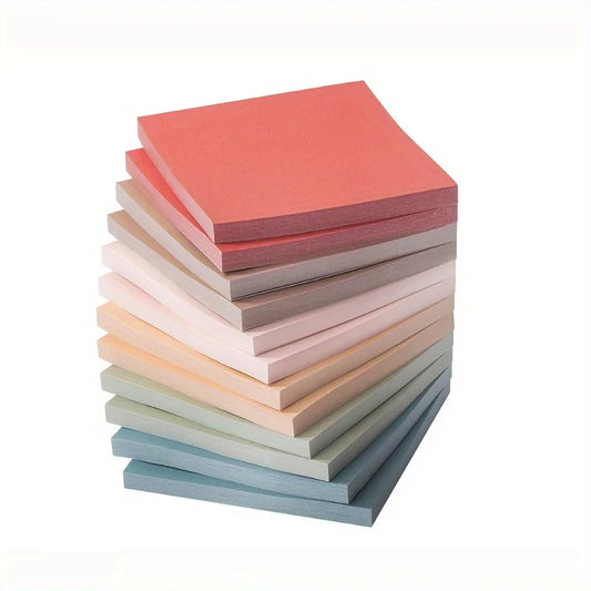 Set of 6 Pads Featuring 50 Self-Adhesive Notes in Vintage Colors