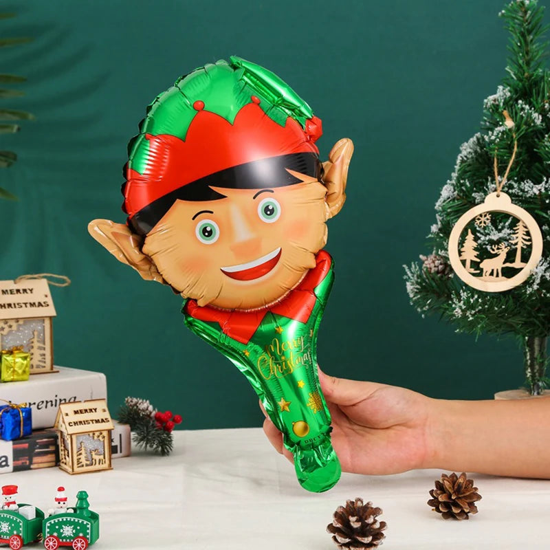 5/10 PCS Christmas Handheld Balloons