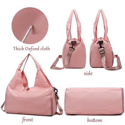 Sport Gym Bag Outdoor Waterproof Separate Space For Shoes Weeks Travel Duffel Bag For Swimming Leisure Travel Bag