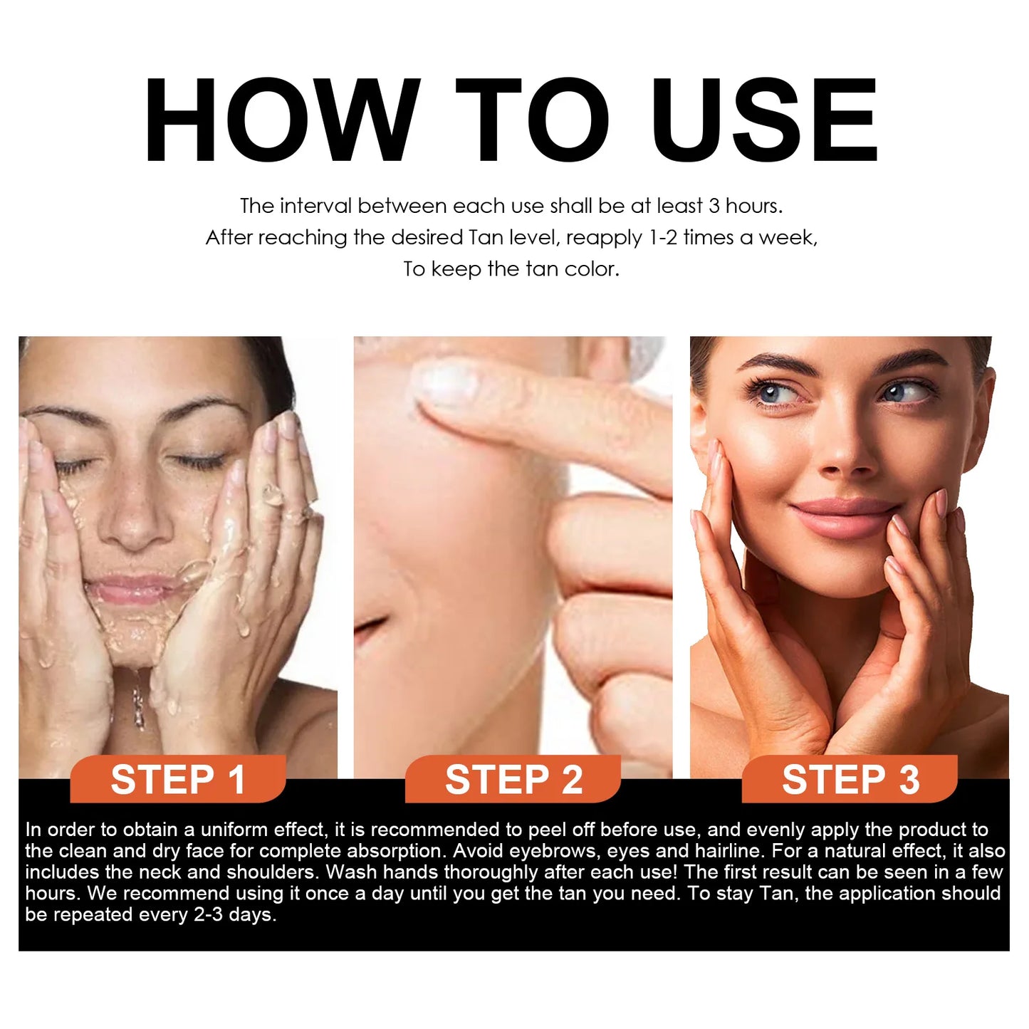 Aloe Vera Tanning Gel Face Body Bronzing