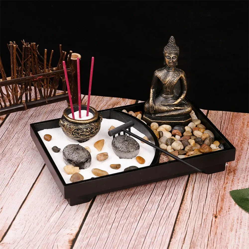 Buddha Statues and Table Candle Holder