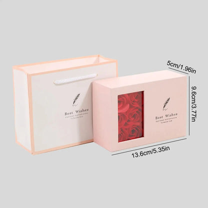 1Set 6 Rose Gift Box Window Jewelry(No Jewelry)