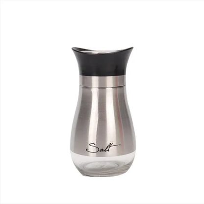 1PC Seasoning Shaker Glass Bottles Spices Storage Barbecue Condiment Jar Salt Pepper Boxes for Kitchen Gadget Tools Organizer