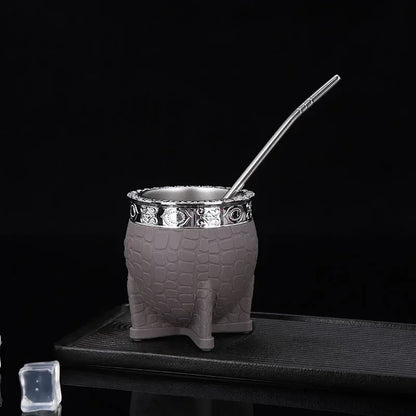 1PC tasses tasses per cafè Stainless Steel Double Wall Cup 200ml Insulated Tumbler Yerba Mate Tea Coffee Beer Drinking