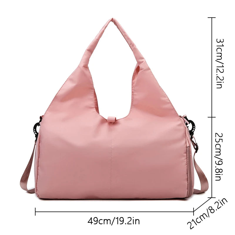 Sport Gym Bag Outdoor Waterproof Separate Space For Shoes Weeks Travel Duffel Bag For Swimming Leisure Travel Bag