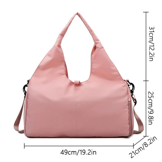 Sport Gym Bag Outdoor Waterproof Separate Space For Shoes Weeks Travel Duffel Bag For Swimming Leisure Travel Bag