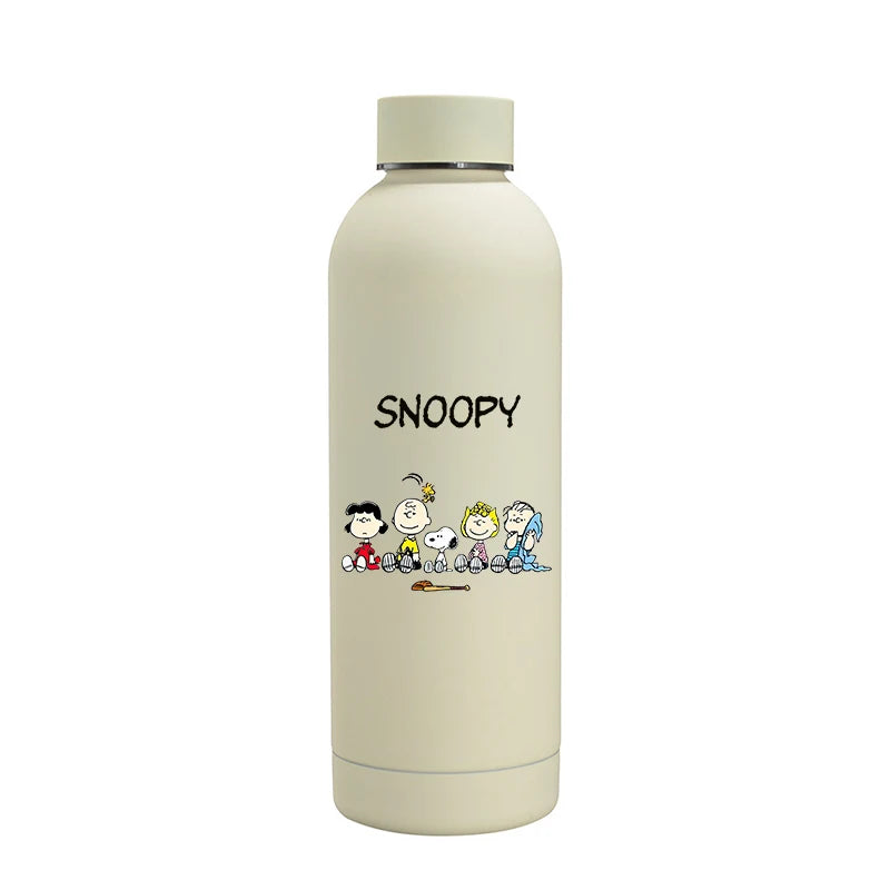 Snoopys Fashion Thermos Bottle Stainless Steel Vacuum Cup Travel Camping Keep Hot Cold Drink Insulated Mug Women Birthday Gifts