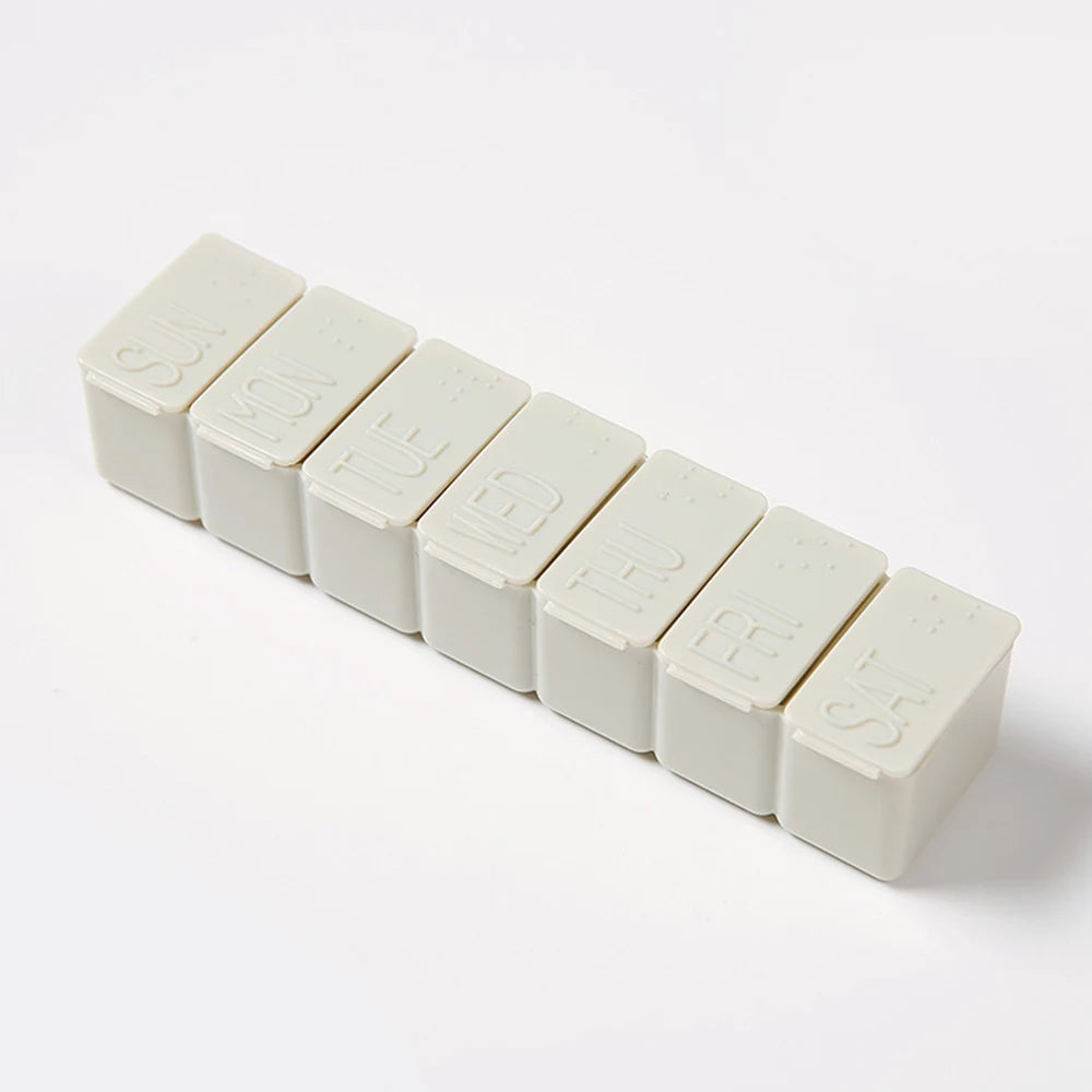 1 PC 7 Days Weekly Pill box