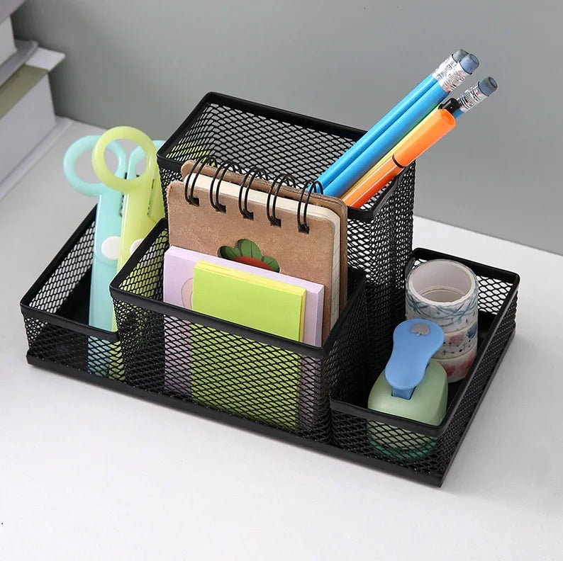 Home Office Mesh Desk Organizer