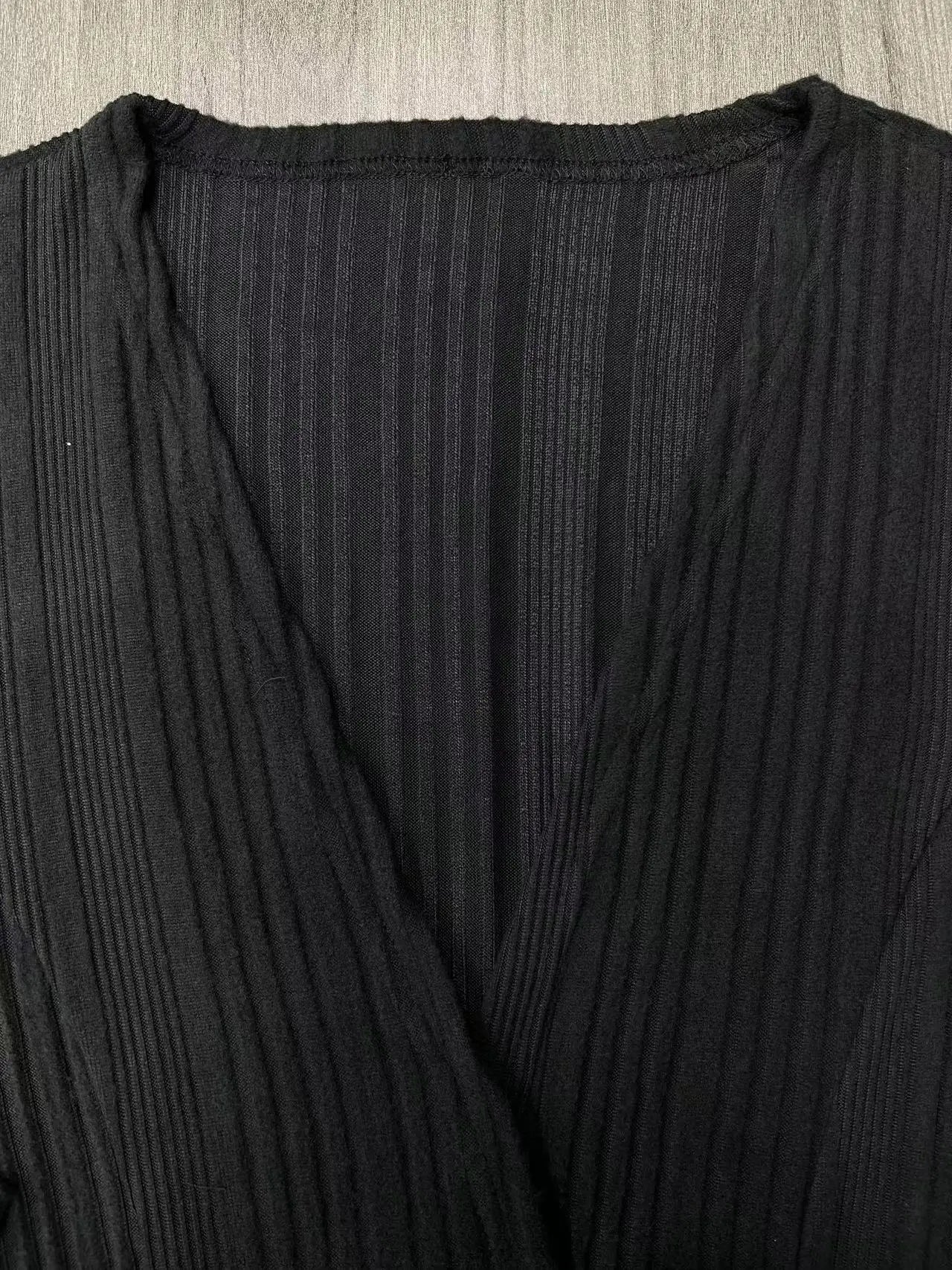 Plus-size European and American cross-border  autumn and winter new versatile casual solid color pocket cardigan