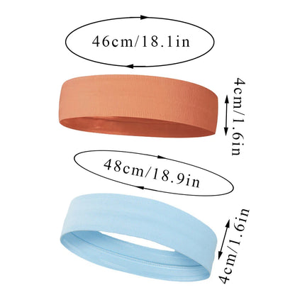 Sport Elastic Headbands Thick Non-Slip Sweatband Sports Gym Headband Women Men Breathable Basketball Fitness Yoga Hair Band