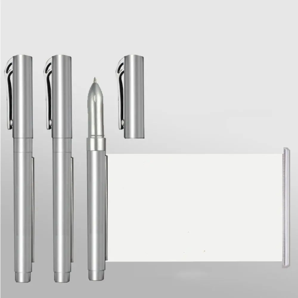 Bolígrafo Gel Negro Retráctil – Papel en Blanco Scroll