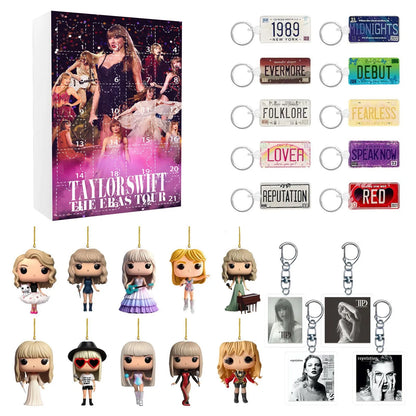 Christmas Advent Calendar Contains 24 Christmas Acrylic