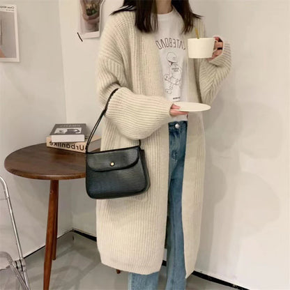 Oversized Loose Pocket Knitted Cardigan
