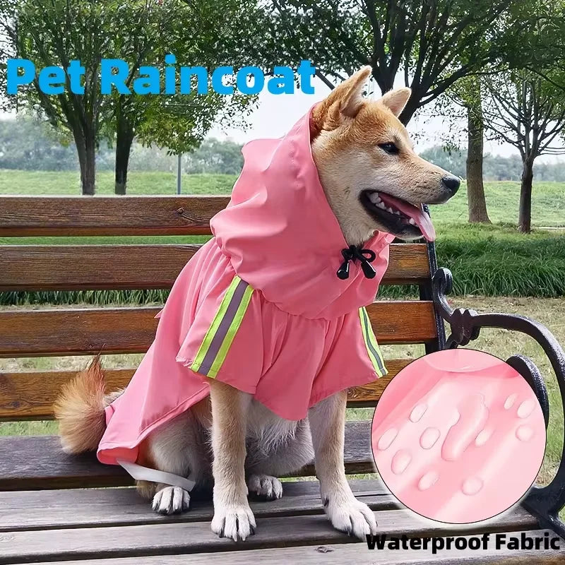 Small Medium Large Dog Raincoat