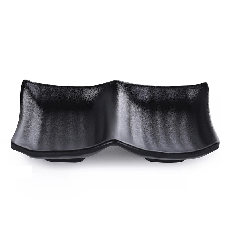 Black Melamine Multi Plate