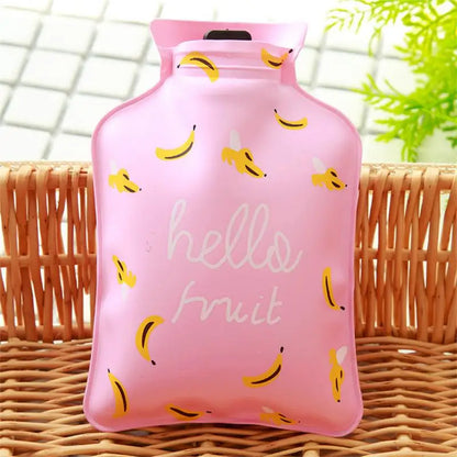 Hot Water Bottle Ideal per a Colorful Water Injection Highly Rated Convenient Handbag Accessory Pocket Cartoon Design