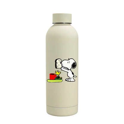 Snoopys Fashion Thermos Bottle Stainless Steel Vacuum Cup Travel Camping Keep Hot Cold Drink Insulated Mug Women Birthday Gifts