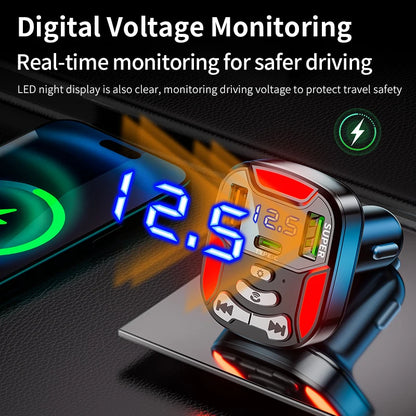 Transmisor MP3 para Coche con Bluetooth y Enchufe USB