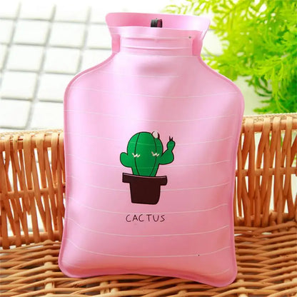 Hot Water Bottle Ideal per a Colorful Water Injection Highly Rated Convenient Handbag Accessory Pocket Cartoon Design