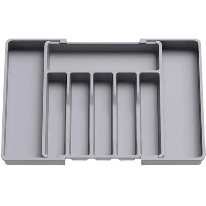 Kitchen Organizer Tray Adjustable Pantry Organizer Utensil Cutlery Drawer  for Silverware Tableware Expandable Kitchen Drawer