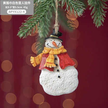 Christmas Resin Tree Decorations Santa