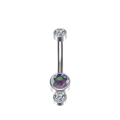 ASTM F136 Titanium 16G Belly Button Rings Internally Thread Round Piercings Ombligo Piercings Navel Ring Body Jewelry For Women
