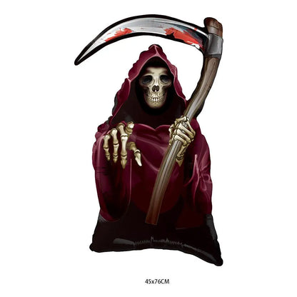 Hot Halloween Balloon Decoration Standing Hummy Pumpkin Ghost Witch Halloween Party Large Foil Balloon Inflatable Door Tree Deco