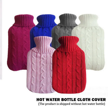 Hot Water Bag Cover 2L Large Heat Preservation Hot Water Bottle Explosion-proof Knitted Removable Home Warming Supplies