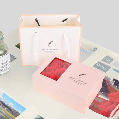 1Set 6 Rose Gift Box Window Jewelry(No Jewelry)