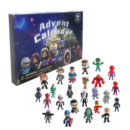 Advent Calendar Kids Toys Christmas Countdown Calendar 24pcs/Set Cartoon Anime Model Small Doll Decoration Toys