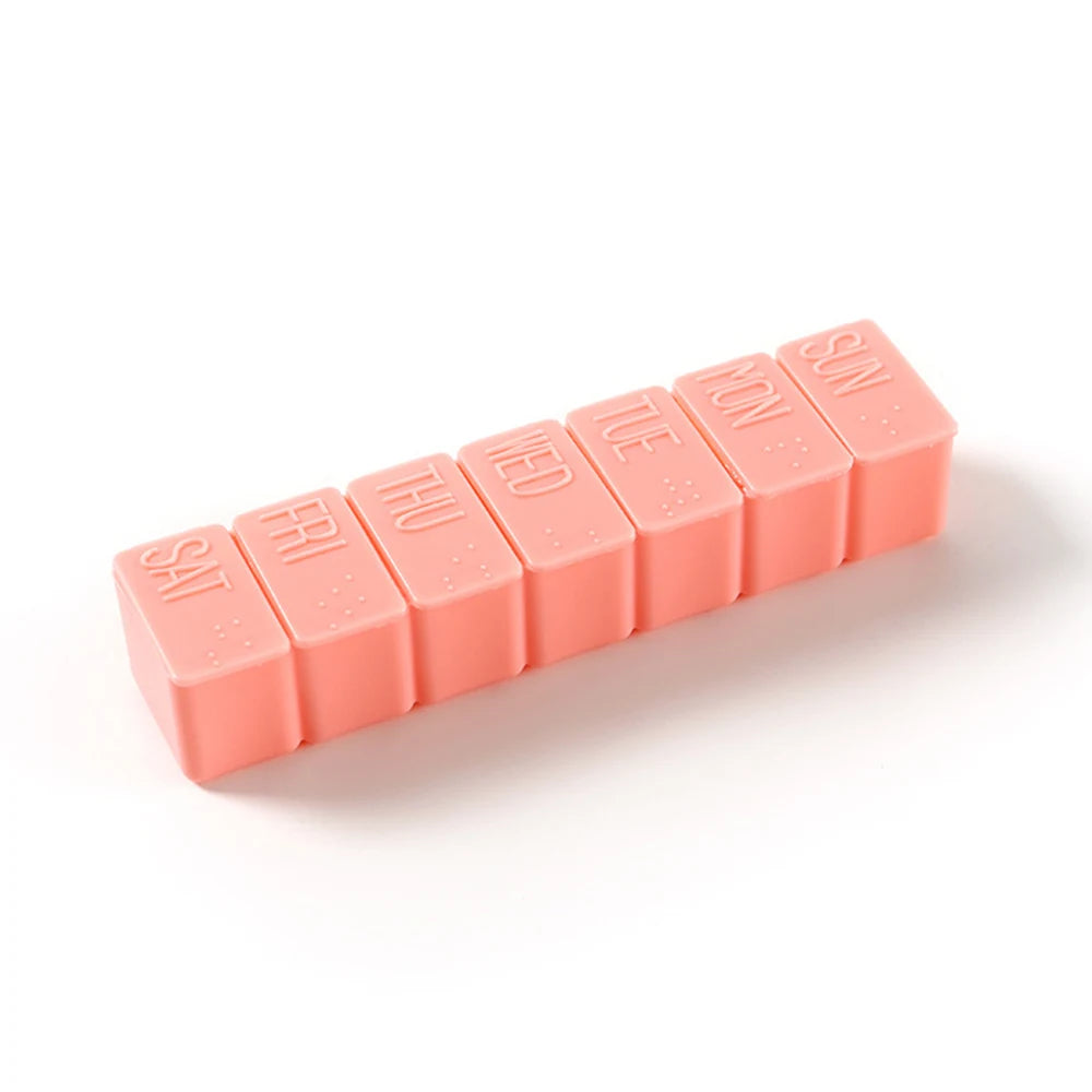 1 PC 7 Days Weekly Pill box